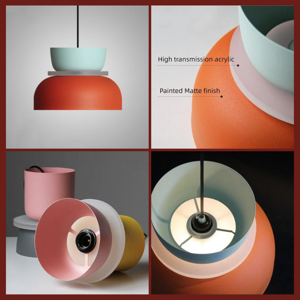 Lunare Nordic Pendant Light | Minimalist Hanging Lamp