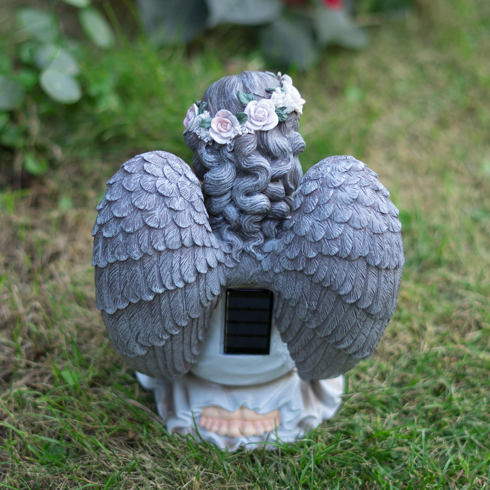 LyraGlow | Solar Harp Angel Garden Figurine
