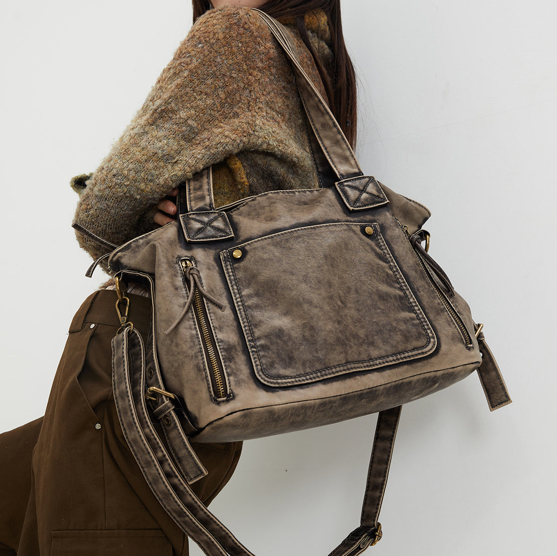 Kaiava | Distressed Everyday Tote