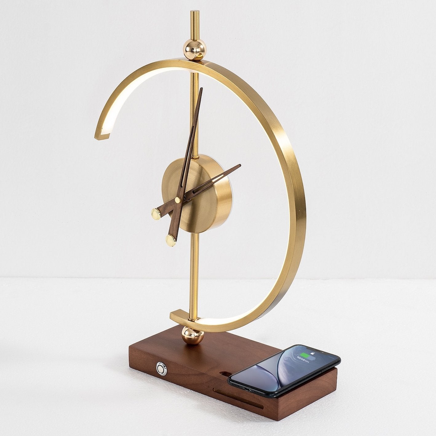 Nagoya | Luxury Led Clock & Charger Table Lamp