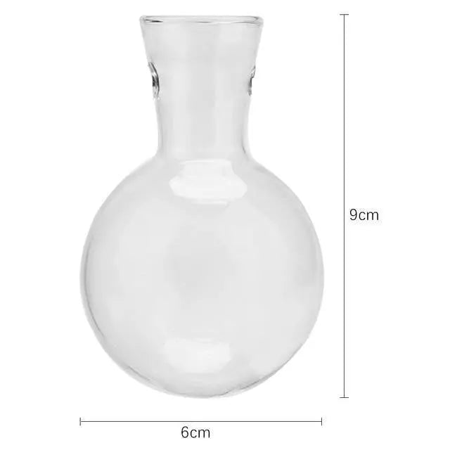 Nico | Glass Propagation Vase With Vertical Wooden Stand