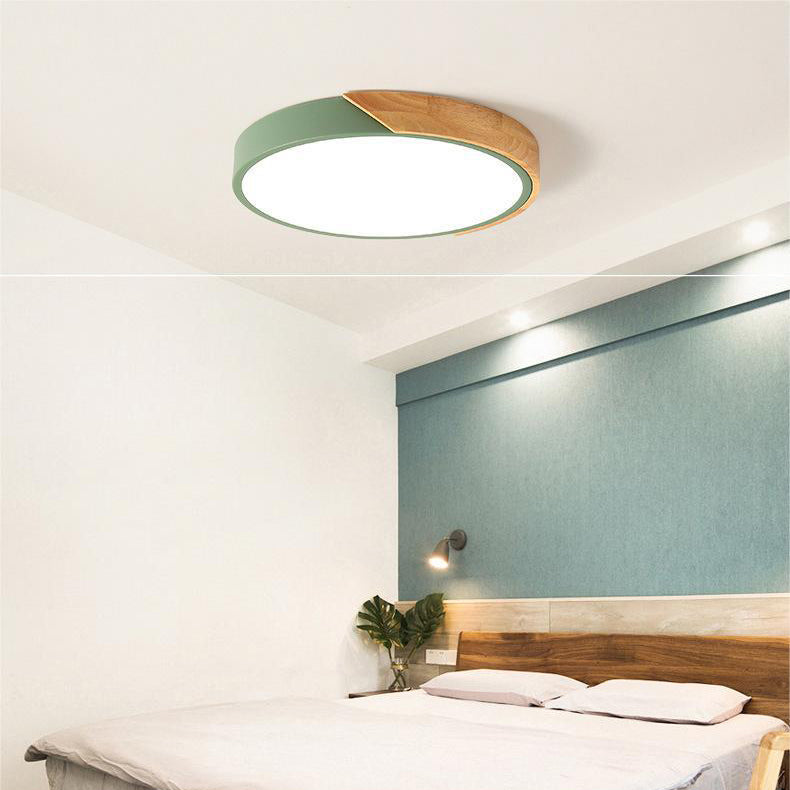 NordLuxe | Wooden Macaron Ceiling Light