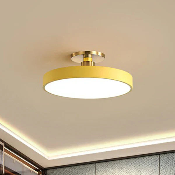 Nordic Round Led Ceiling Light | Modern Flush Mount Fixture