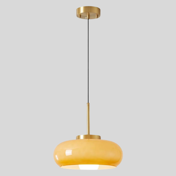 Orla Modern Chandelier | Copper & Glass Ceiling Light