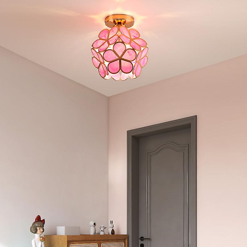 Petalis Glass Ceiling Light | Floral Hallway Or Entryway Lamp