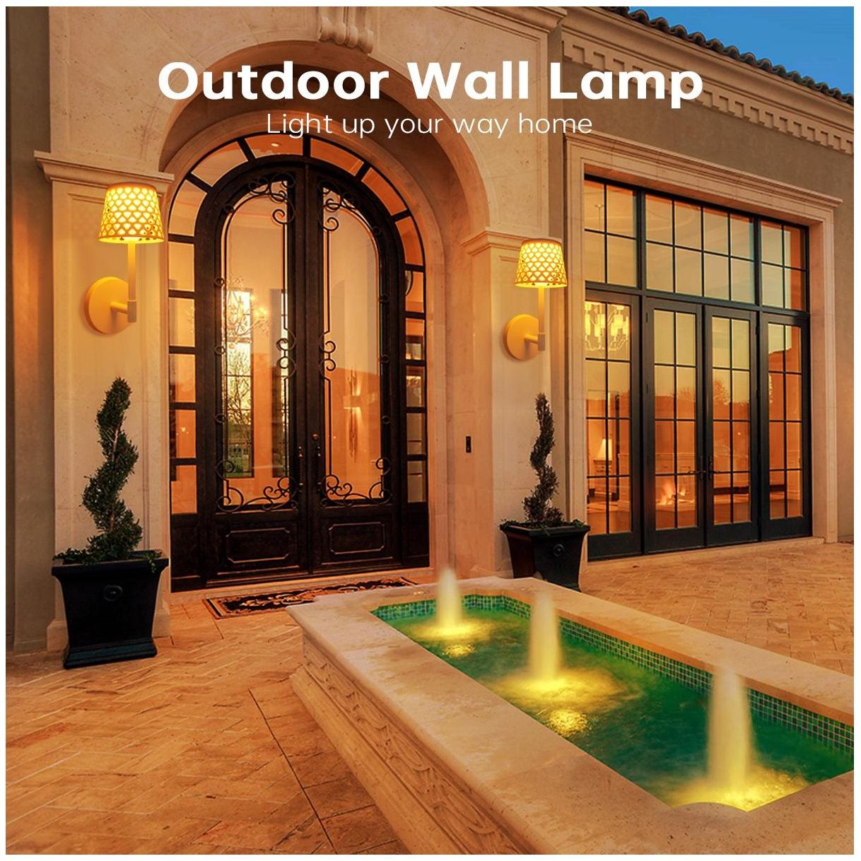 RadiantRay | Modern Wireless Solar Garden Lamp – 3-Way Installation for Outdoor