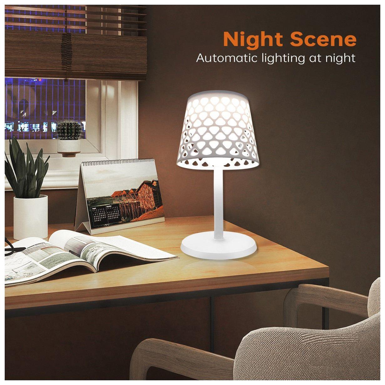 RadiantRay | Modern Wireless Solar Garden Lamp – 3-Way Installation for Outdoor