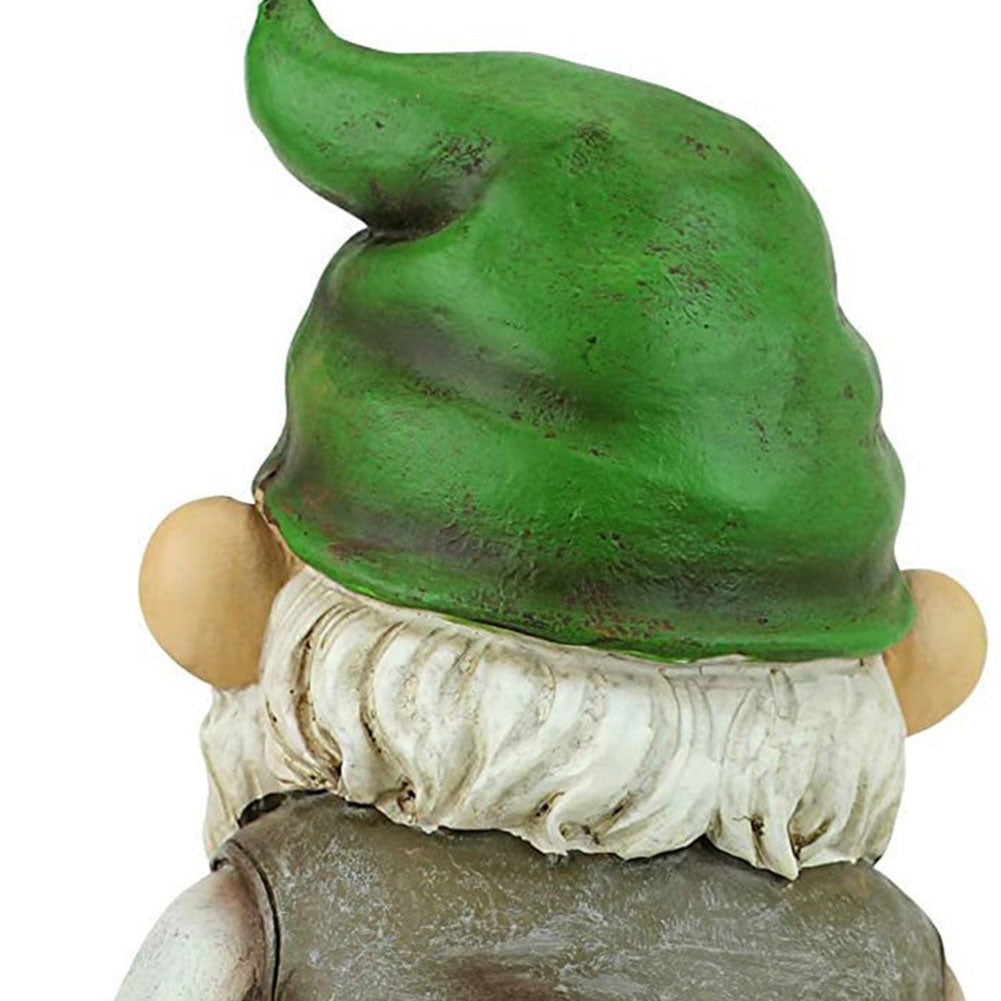 Resin Fishing Gnome Elf | Charming Outdoor Yard Statue