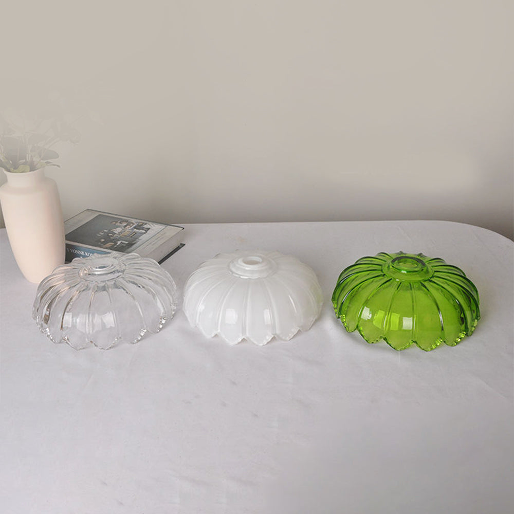 Retrobloom | Vintage Hanging Lamp With Glazed Floral Design