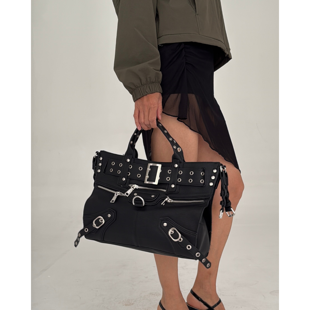 Rheya | Hardware Accent Shoulder Bag