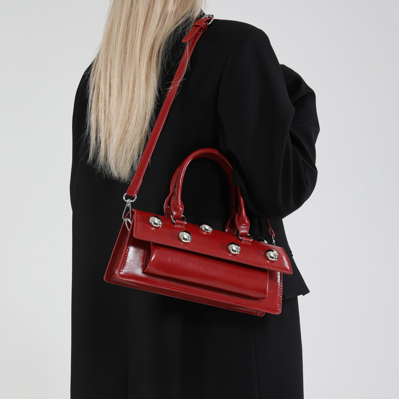 Sloanea | Studded Faux Leather Shoulder Bag