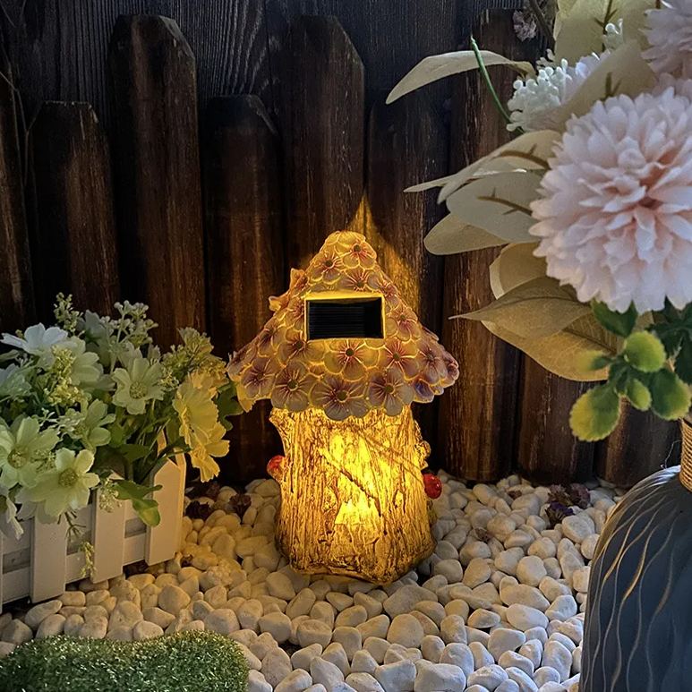 Solar-powered Enchanted Fairy Flower House Light