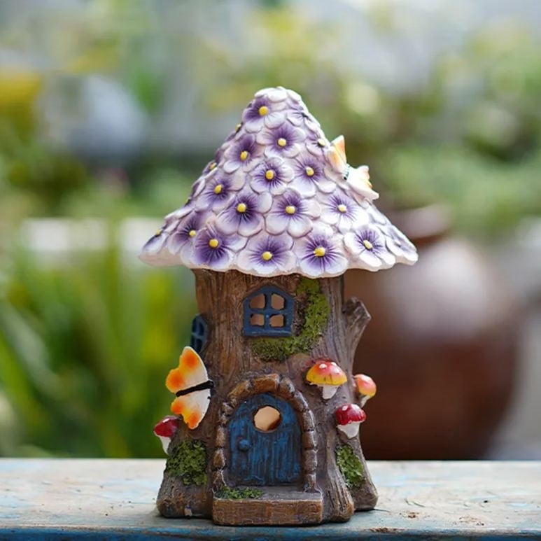 Solar-powered Enchanted Fairy Flower House Light