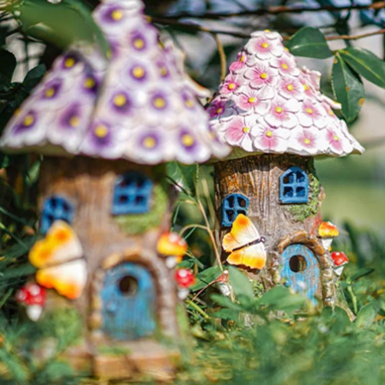 Solar-powered Enchanted Fairy Flower House Light