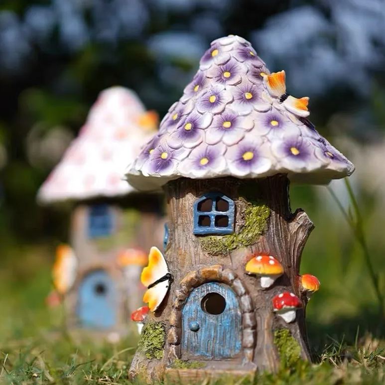 Solar-powered Enchanted Fairy Flower House Light