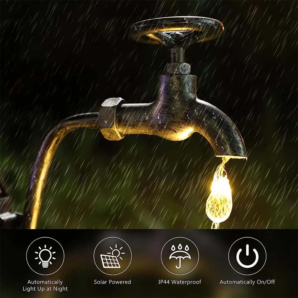 Solar Drip Delight Stake | Vintage Tap Garden Planter