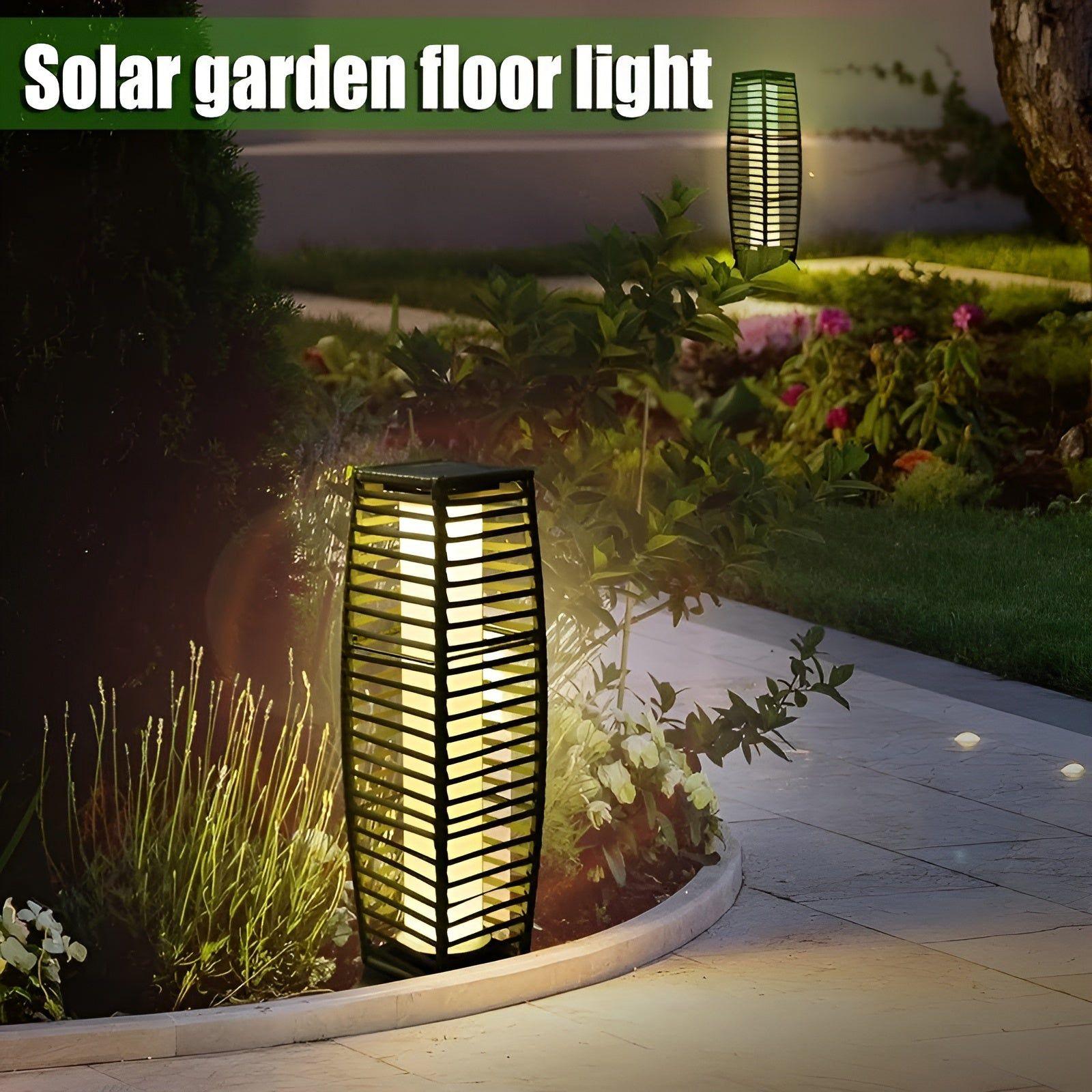 SolarGlow Outdoor Lamp | Elegant and Eco-Friendly Garden Lighting