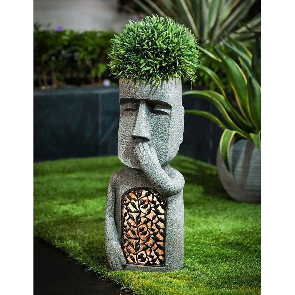 LuminaGarden LED | Artistic Garden Planter – Illuminate Your Outdoor Space