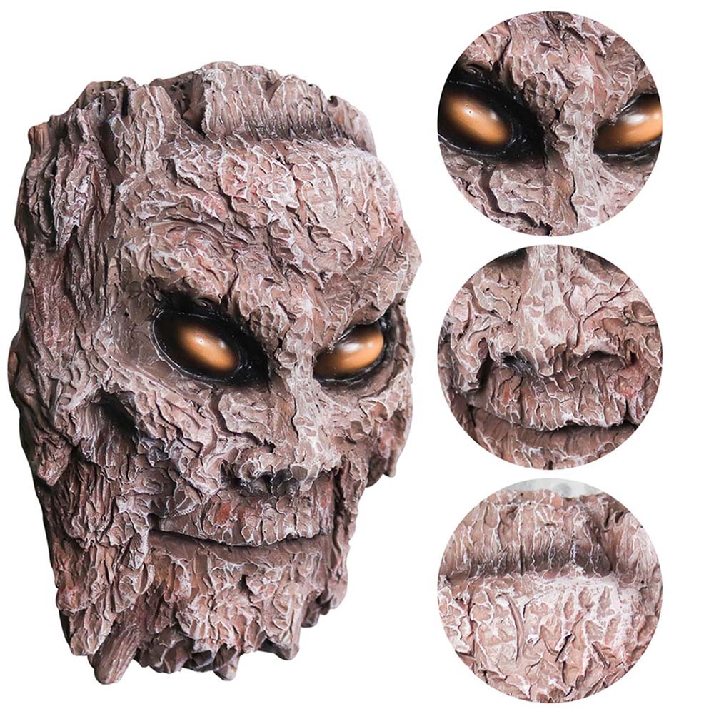 Spooky 3D Demon Tree Faces
