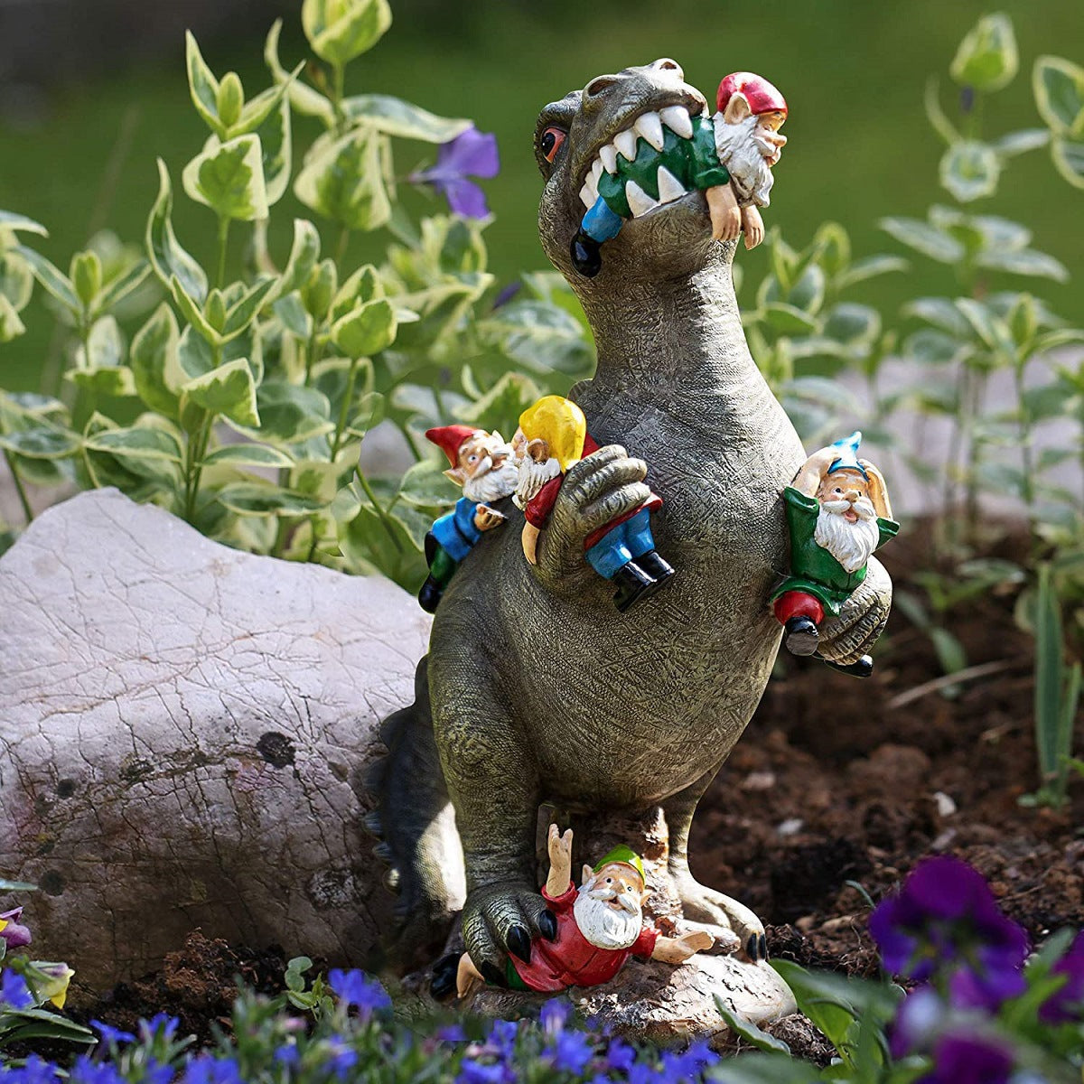 Stoop Elf | Mischievous Cat Dinosaur Gnome Muncher Ornament