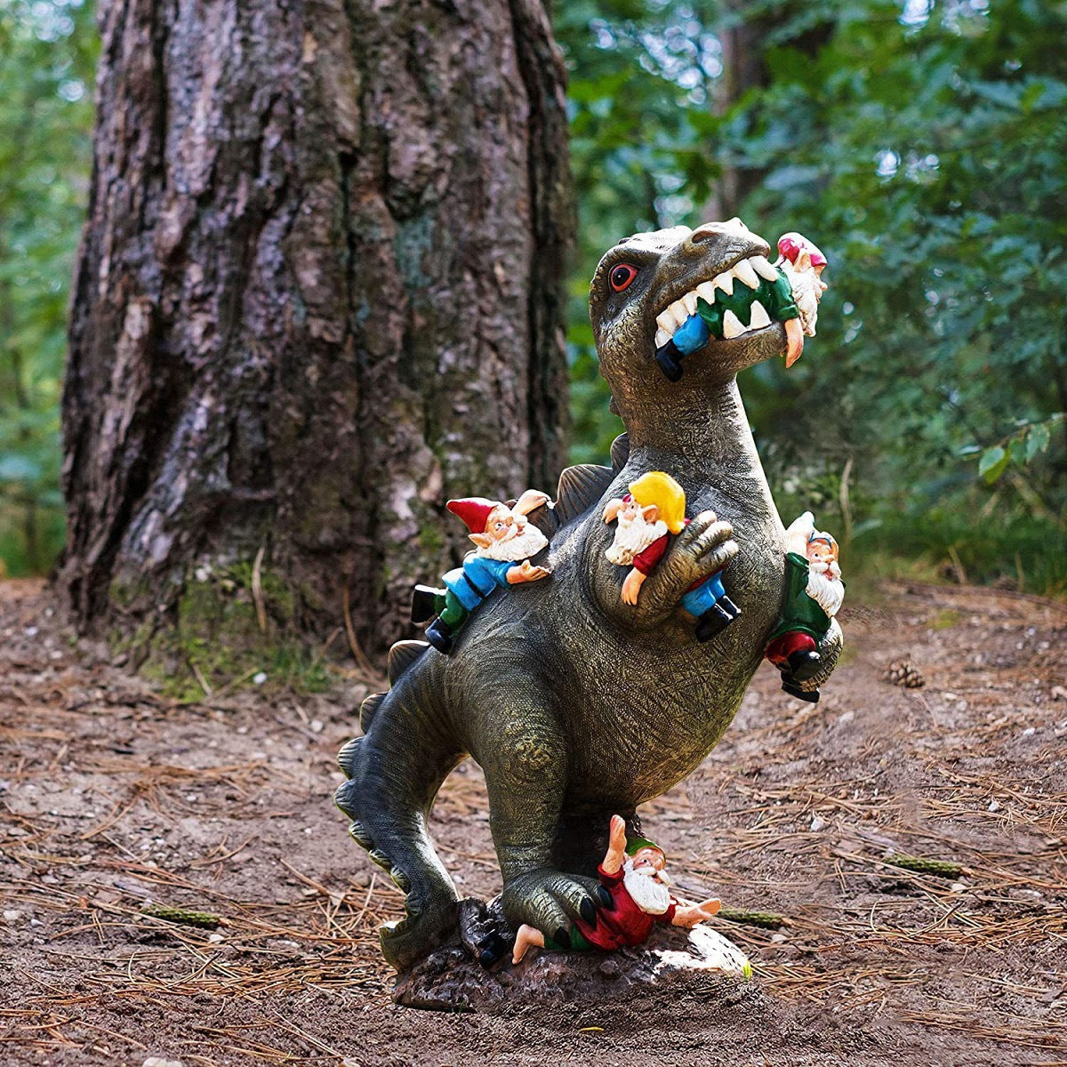 Stoop Elf | Mischievous Cat Dinosaur Gnome Muncher Ornament