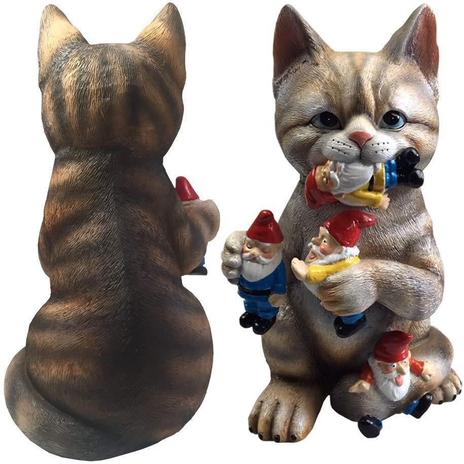 Stoop Elf | Mischievous Cat Dinosaur Gnome Muncher Ornament