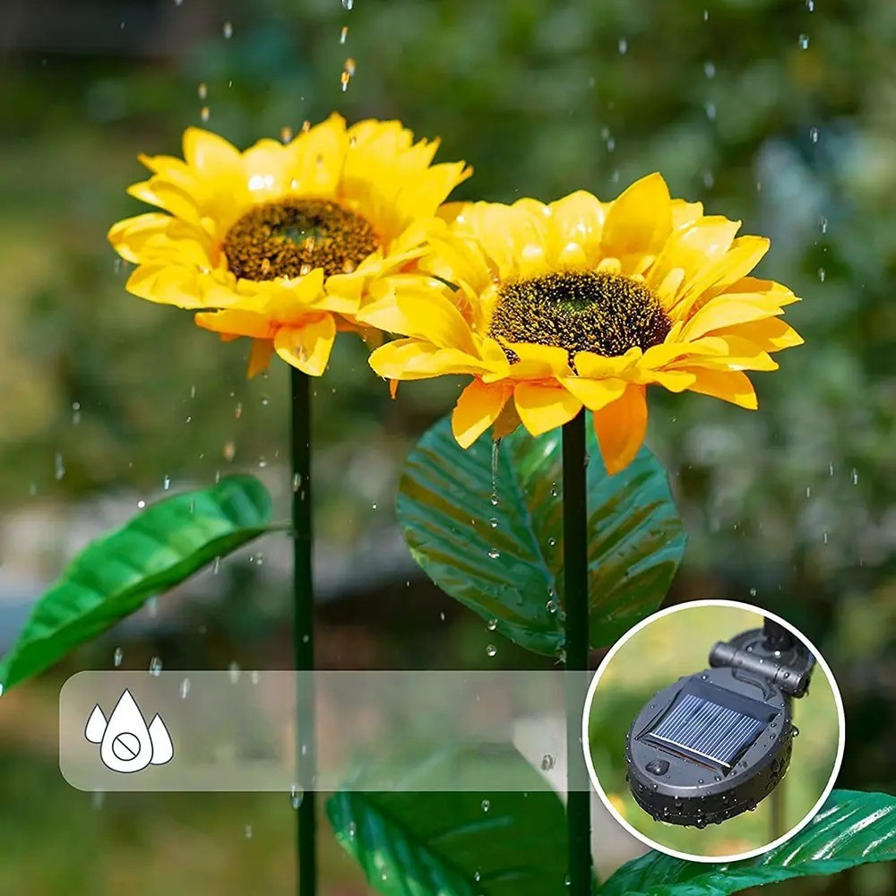SunGlow | Solar-Powered LED Sunflower Light – Eco-Friendly Garden Illumination