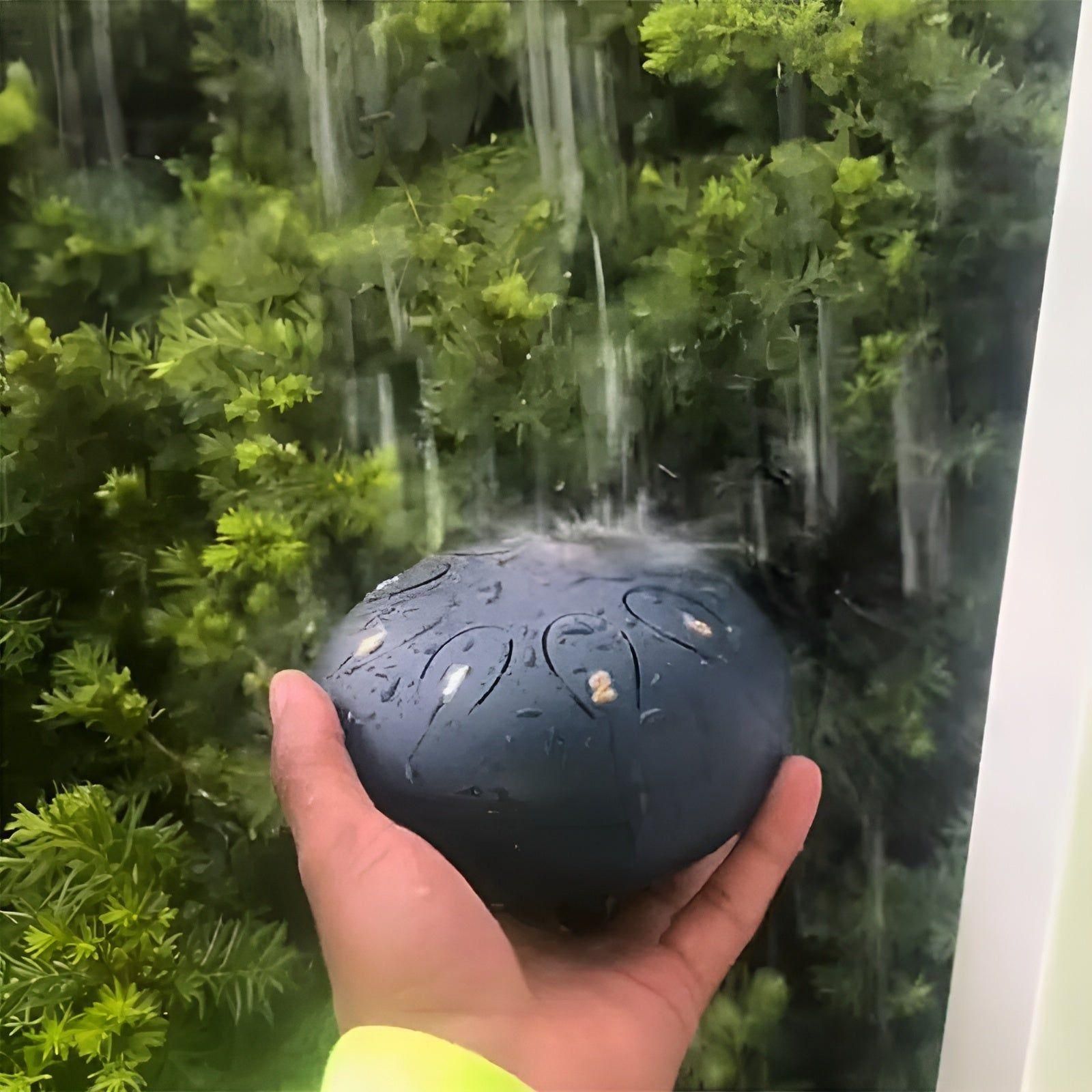 Tranquessa | Steel Tongue Rain Drum – Serenity for Your Outdoor Space