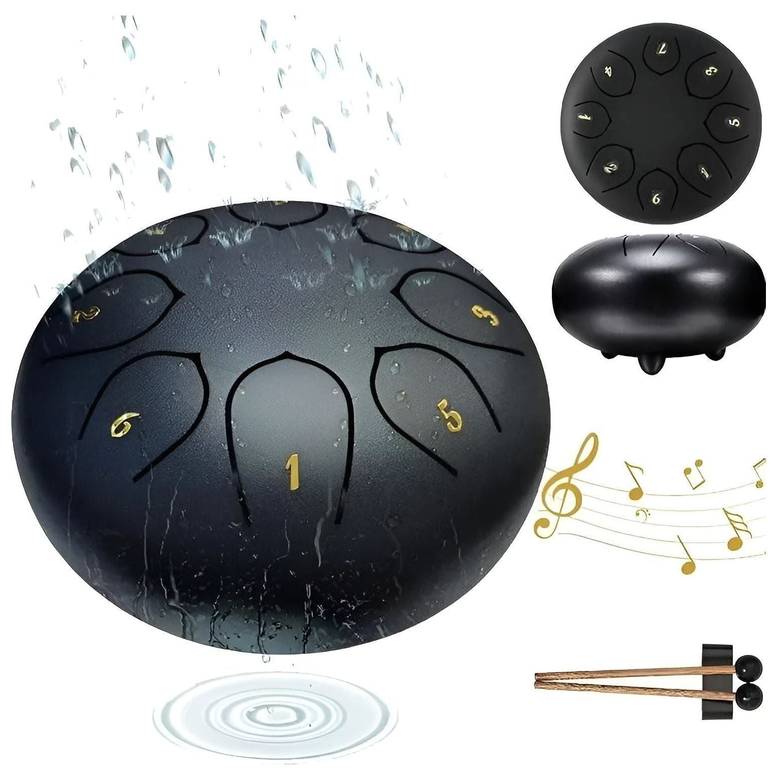Tranquessa | Steel Tongue Rain Drum – Serenity for Your Outdoor Space