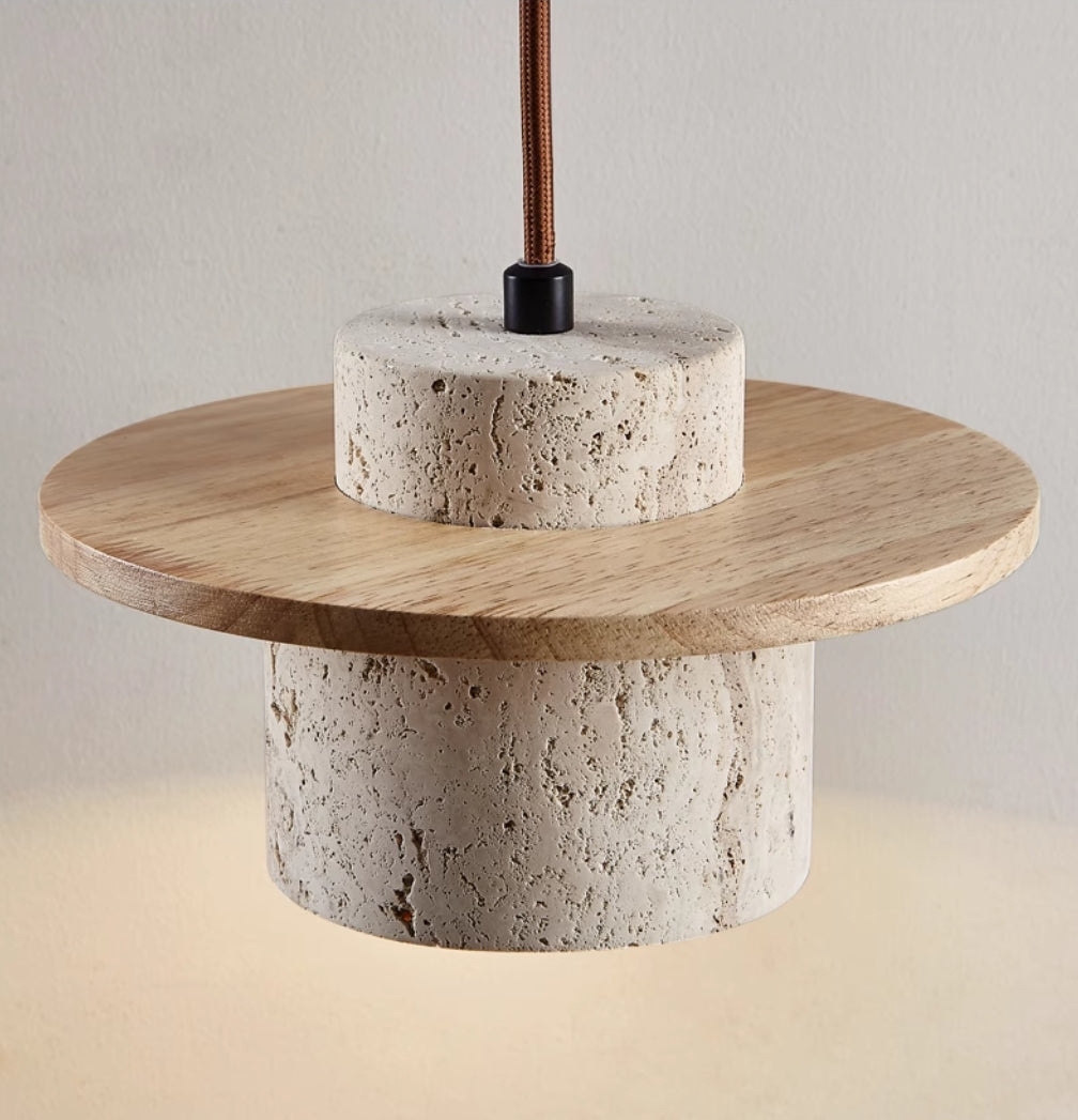 Travera | Natural Stone Pendant Lamp