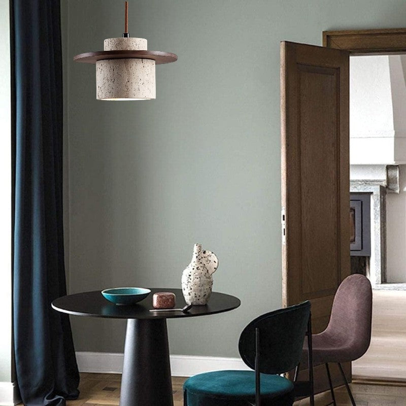 Travera | Natural Stone Pendant Lamp