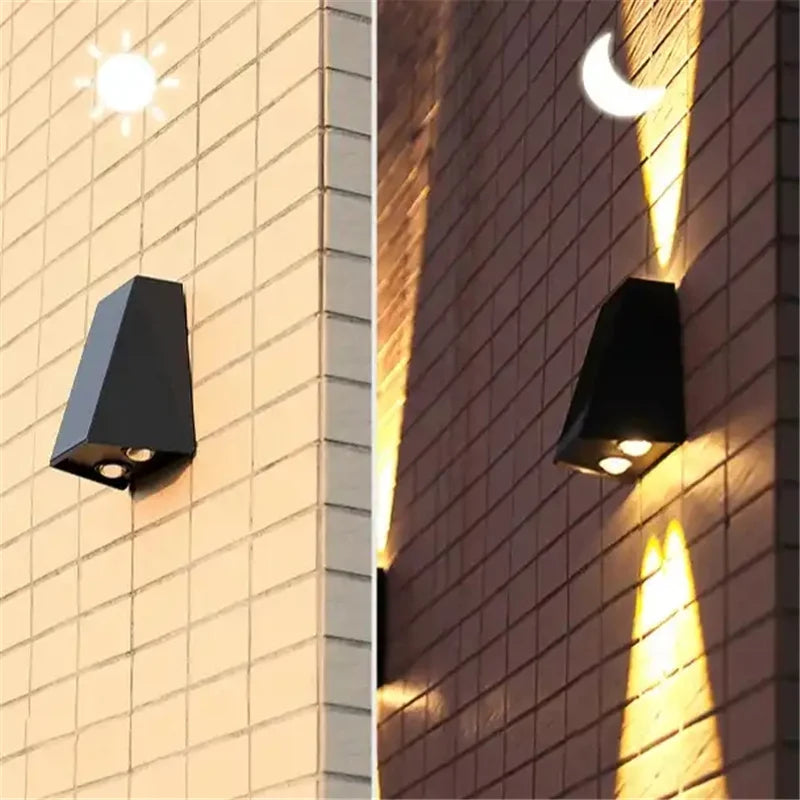 Virelia | LED Solar Wall Light for Outdoor Glow