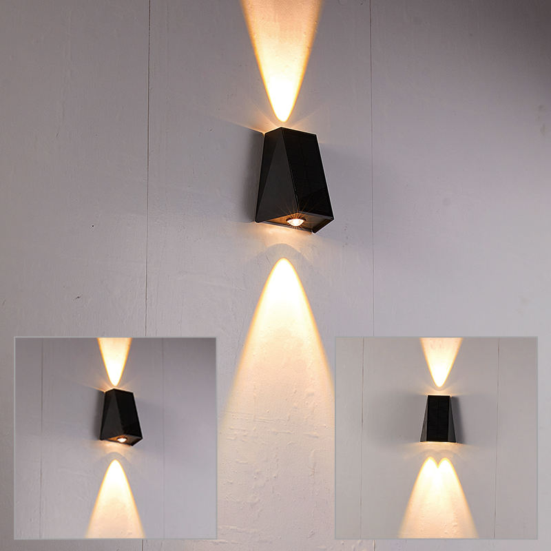 Virelia | LED Solar Wall Light for Outdoor Glow