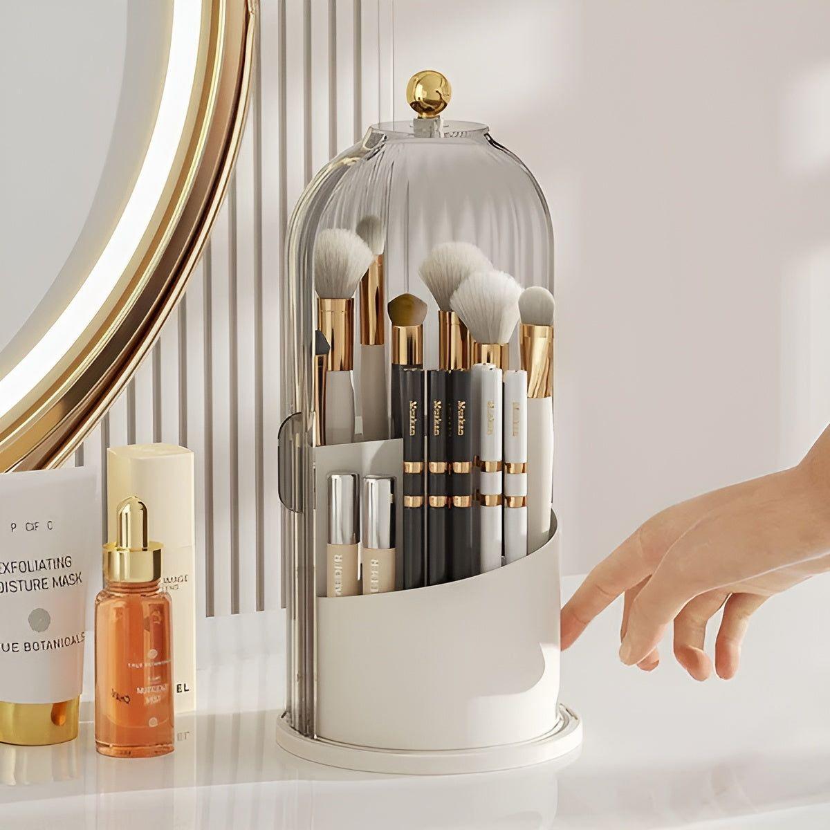 GlamSpin | 360° Rotating Makeup Organiser – Stylish & Practical Beauty Storage
