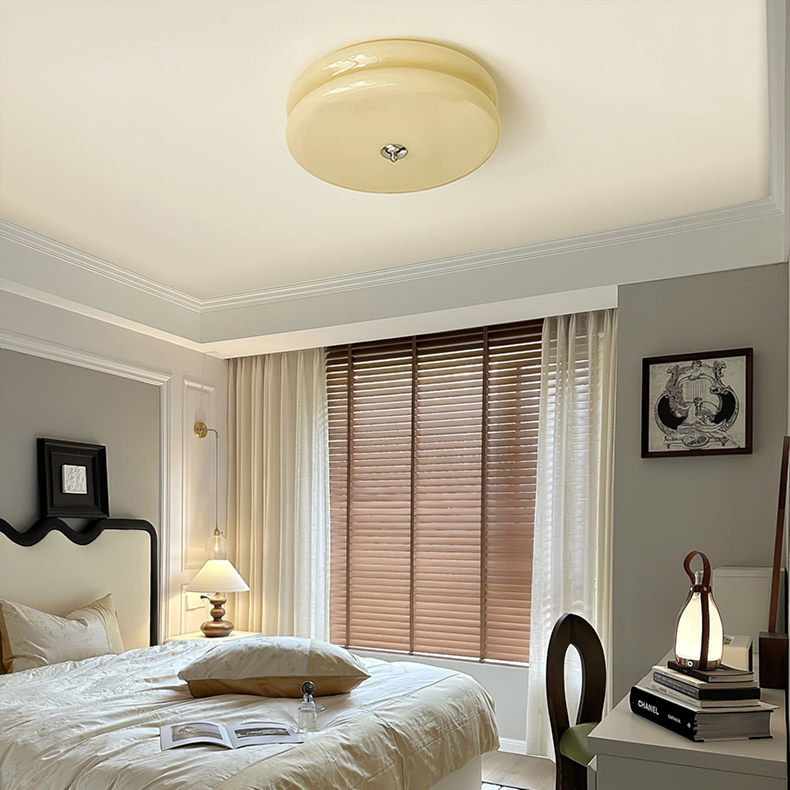 Époque Art Deco Ceiling Light | Vintage Style Fixture