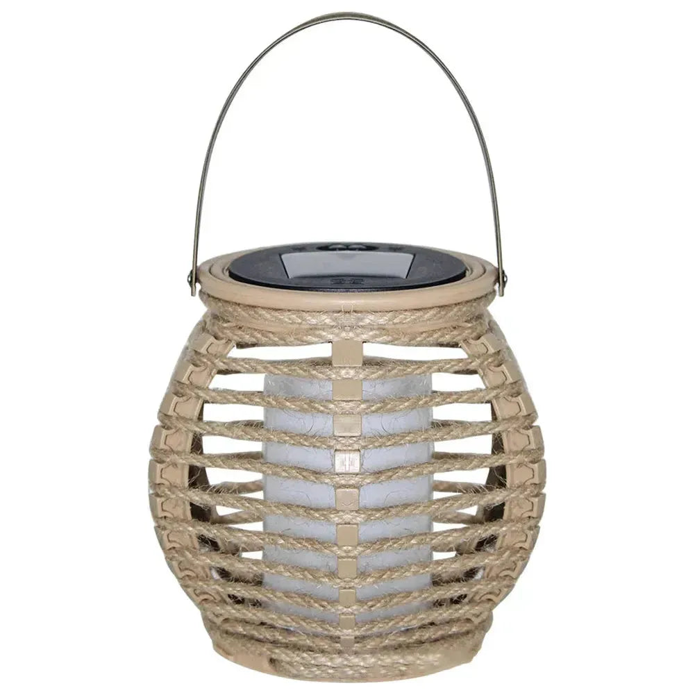 RattanGlow | Waterproof Solar-Powered Outdoor Hanging Lantern
