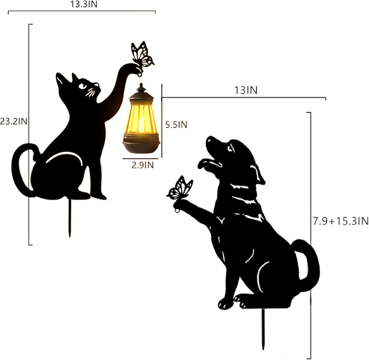LumoPets | Solar Cat & Dog Garden Stake Light