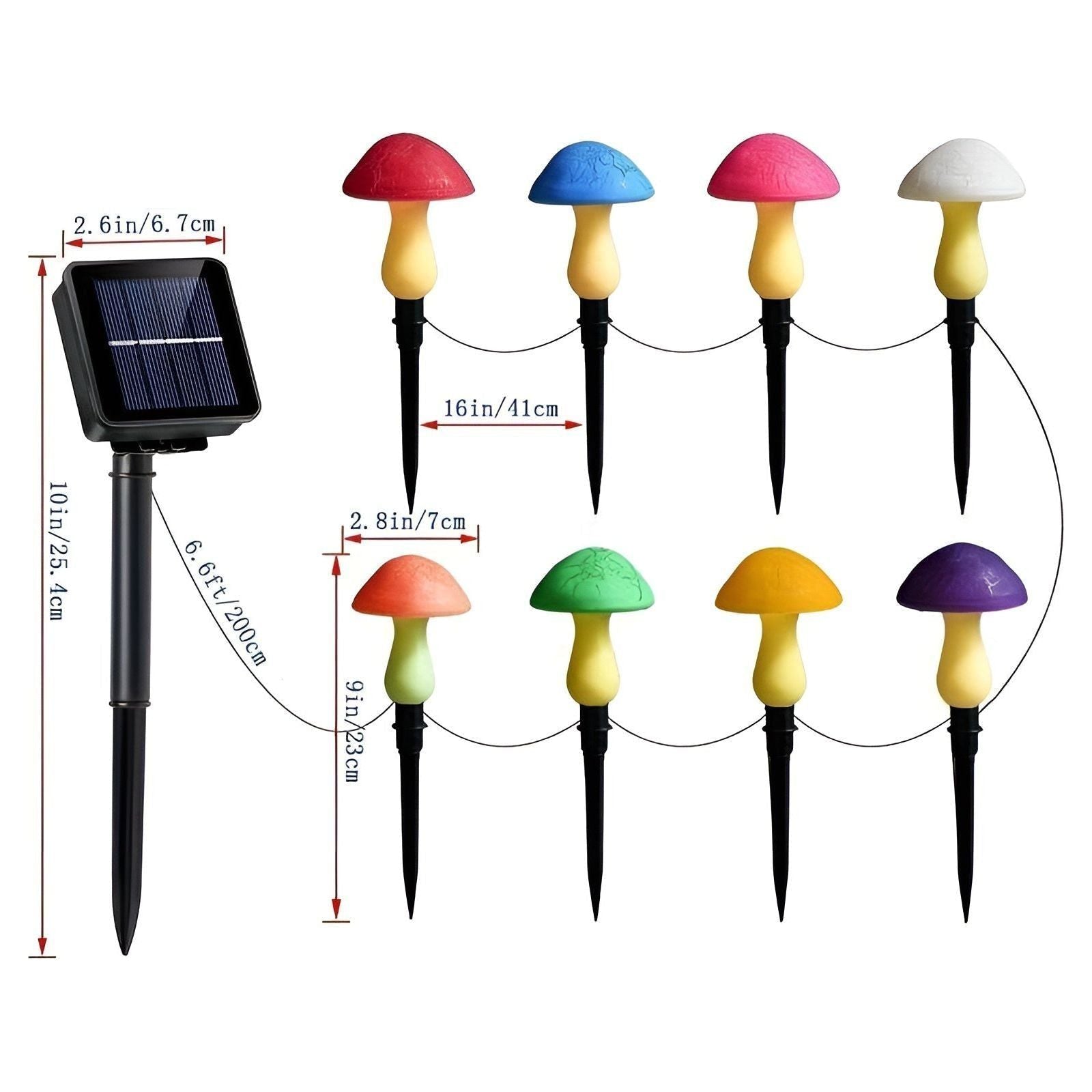 Solar Mushroom Garden Light | Eco-Friendly Outdoor Decorative Lamp