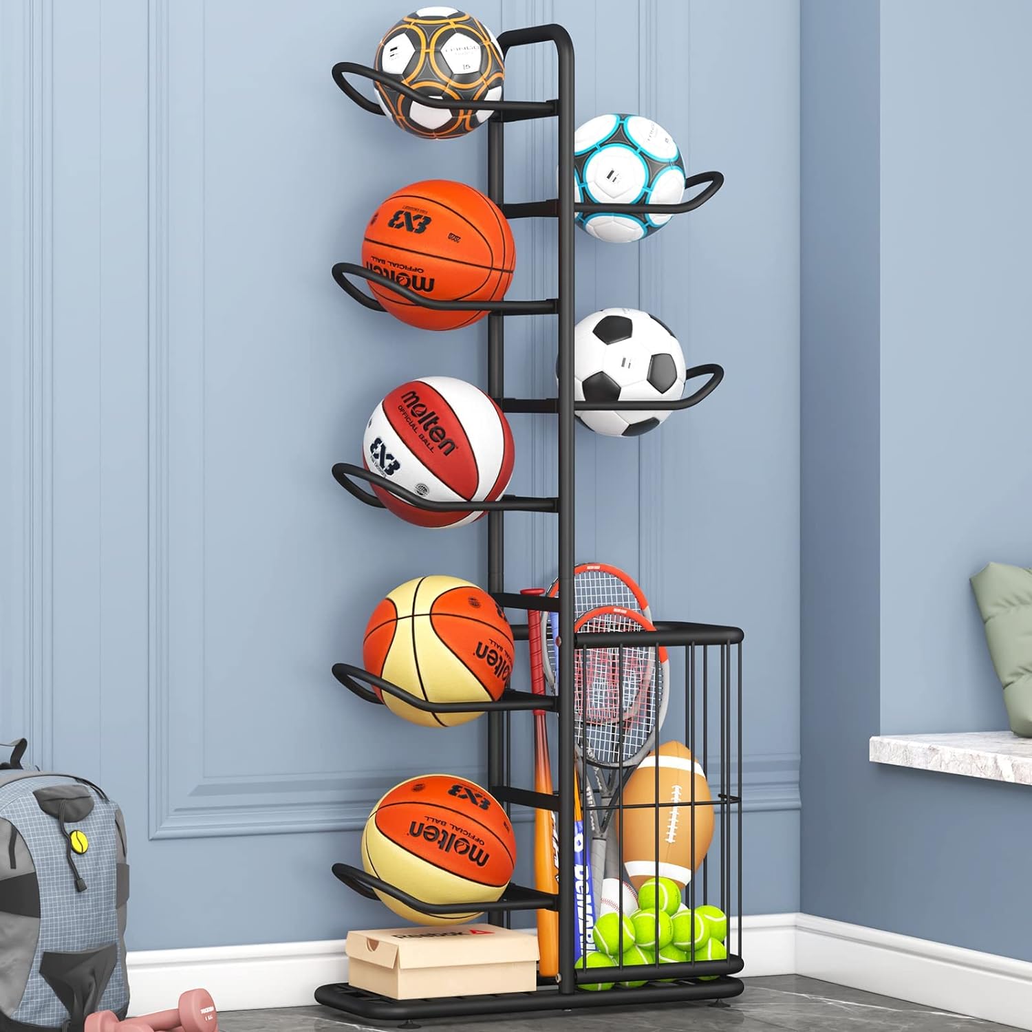 Taye | Sports Ball Wall Organizer Rack